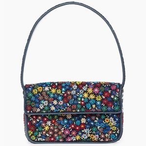 STAUD Floral Tommy Beaded Bag